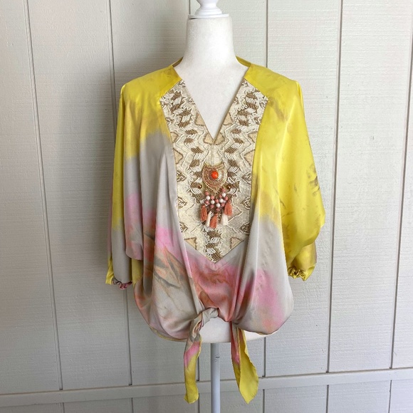 LUXE MODA Beaded Top - Picture 1 of 5